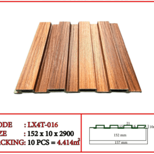 Ốp Lam - 4 sóng thấp - vân gỗ